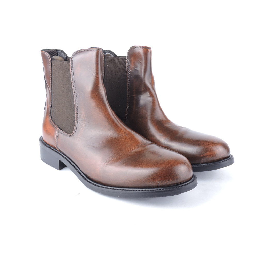 Bata Italy Ankle Chelsea Brown Mens Boots Size 6